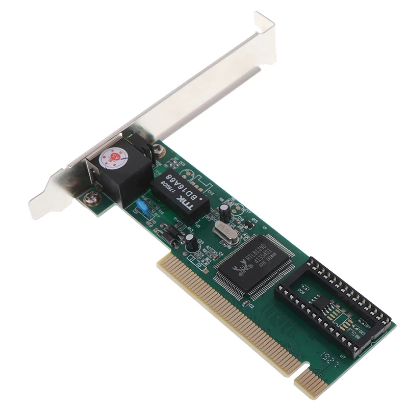 1 шт. PCI RTL8139D 10/100M 10/100 Мбит/с RJ45 Ethernet Сетевая Lan-карта сетевая PCI-карта | Компьютеры и