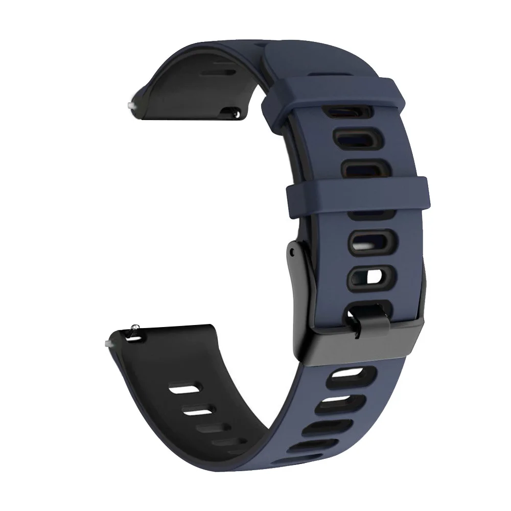 Silicone Smartwatch Bracelet - 20mm Adjustable Watchband Strap