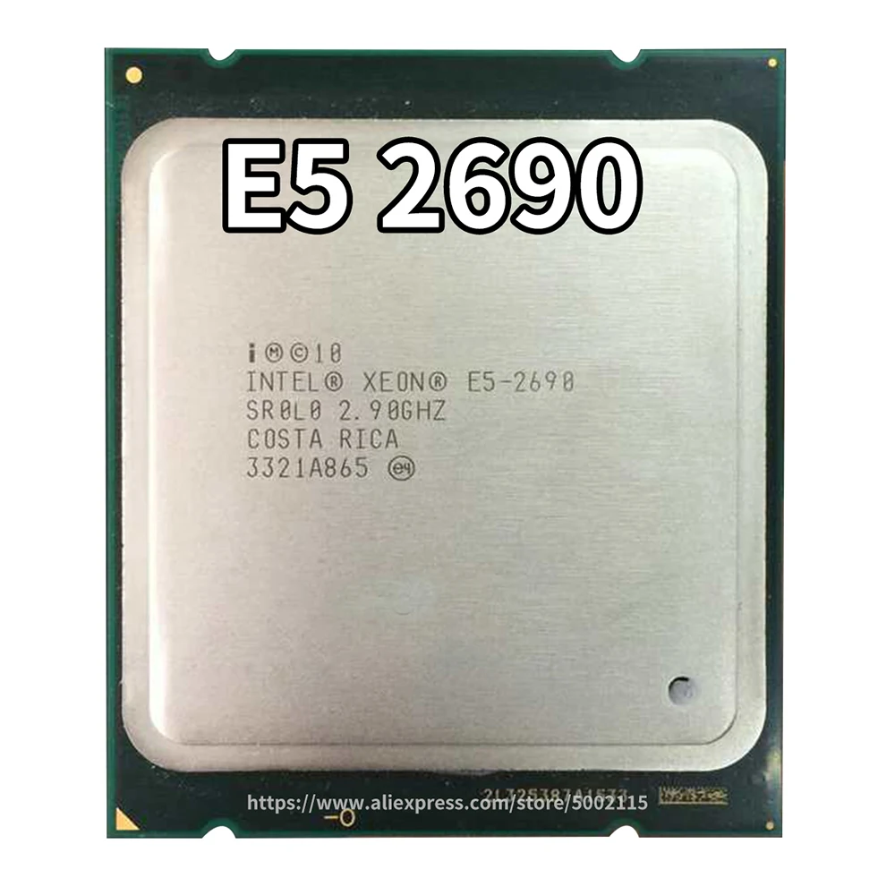 Процессор Intel Xeon E5 2690 2,9 ГГц 20 м кэш LGA 2011 сrolo C2 E5 2690 cpu нормальная работа