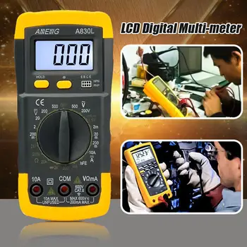 

TESTEK-830 Digital LCD Multimeter Professional Voltmeter Mini Ammeter ESR Display AC DC Voltage Current Resistance Meter