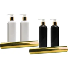 Behogar 2 шт 300 мл пустой жидкое мыло шампунь для геля и лосьона для душа бутылка для Хранения Организовать Диспенсер+ 1 шт голографический виниловый лист