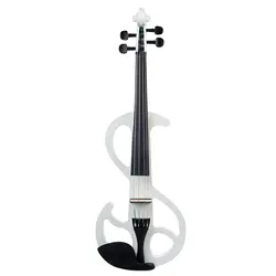 NAOMI электрическая скрипка 4/4 электрическая скрипка с футляром + лук S Тип Белый Цвет липа электрическая скрипка Новый