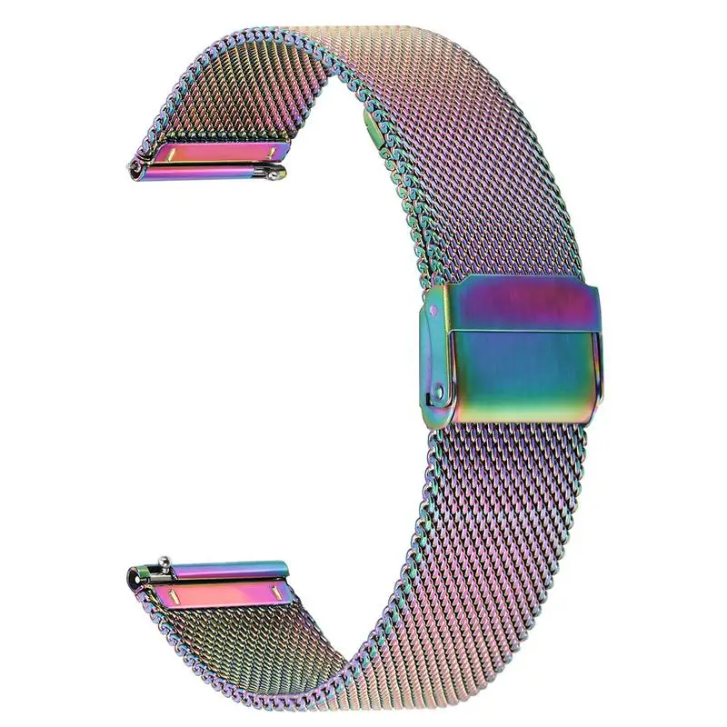 Colorful Mesh 2 шт. сетчатый и прочный ремешок для часов из нержавеющей стали 20 мм для samsung Galaxy Watch 42 мм/Active 2 40 мм 44 мм Женский Мужской ремешок - Цвет ремешка: Colorful Mesh