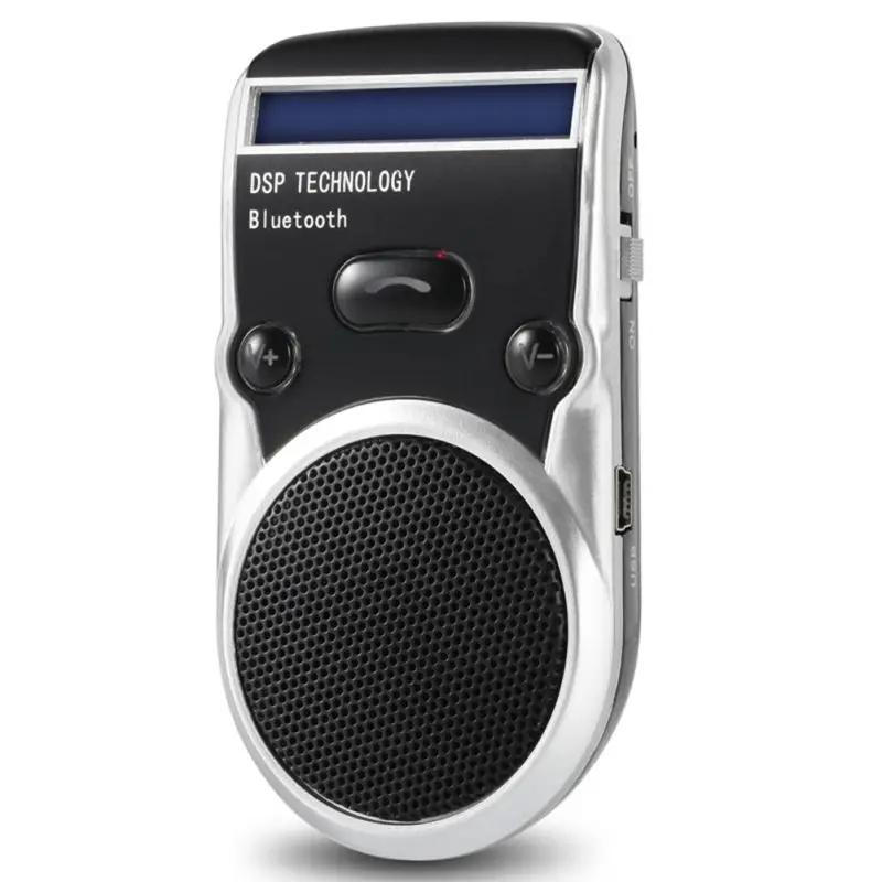 Автомобильный комплект на солнечной батарее, Автомобильный MP3-плеер, Bluetooth, громкая связь, вызов, ЖК-дисплей, солнцезащитный козырек, подсказки