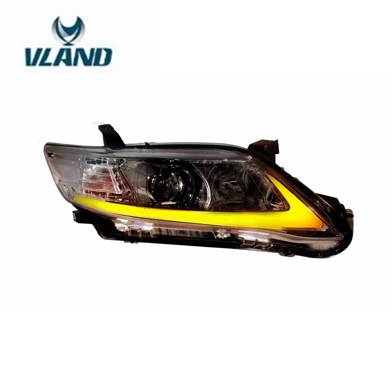 VLAND завод для автомобильных фар для Camry светодиодный налобный фонарь(тип США) 2009 2011 с движущимся сигналом