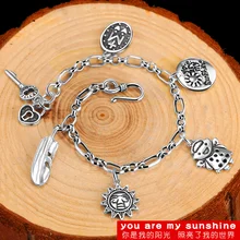 Cigovo925 Серебряный браслет для женщин в летний свежий и древний модный для Susen женщин