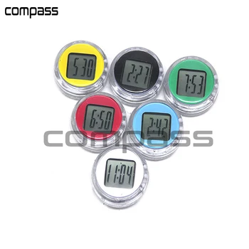 

Aclonstar- 6 Color Motorcycle Clocks Watch Stick-On rbike Mount Waterproof Digital Clock Car Suit ATV All