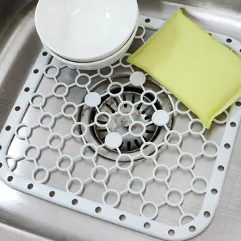 

2 in1 Multifunction Kitchen Placemat Insulation Pads Vegetables Dish Sink Attempts To Prevent Draining Board