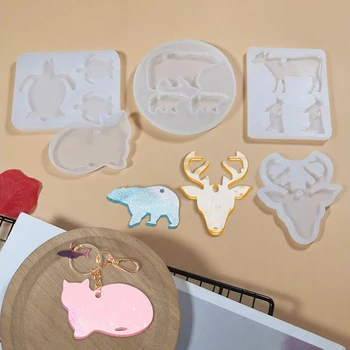 

Animal Shaped Silicone Casting Mould Resin Molds Crystal Glue Silica Gel Mold