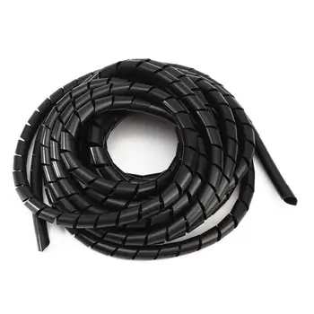 

12mm Black spiral Wrapping Cable casing Cable Sleeves Winding pipe wrapping band