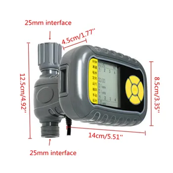 

New Electronic Automatic Water Timer Solar Charging Garden Watering Irrigation Water Tap Timer Sprinkler Controller System Devic