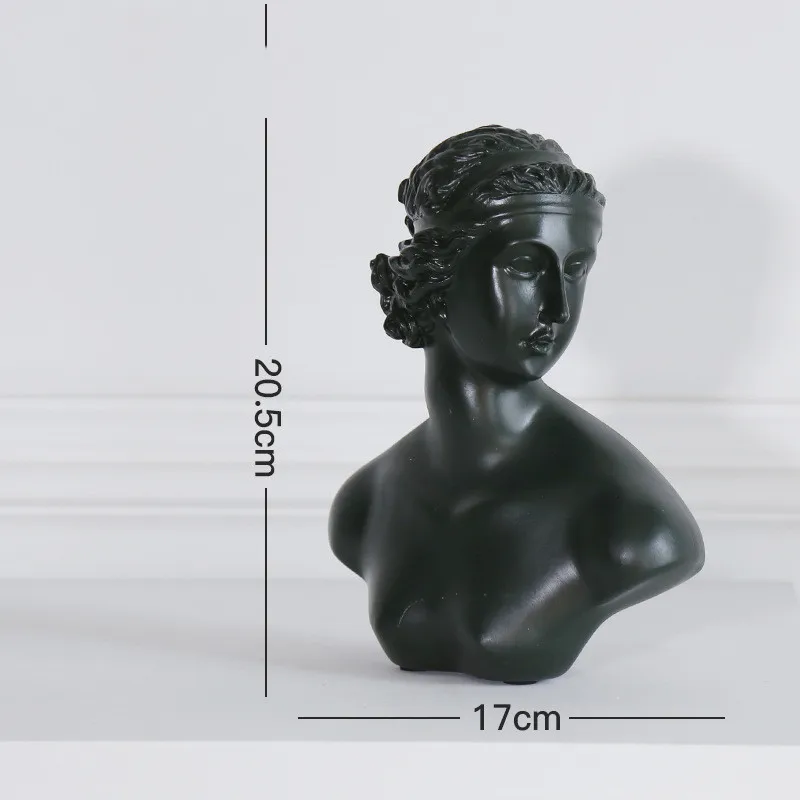 height 20.5cm Современная Скульптура в скандинавском стиле, имитация гипса, персонаж из смолы, креативное украшение для дома, рисунок, эскиз, рождественский подарок - Цвет: height 20.5cm