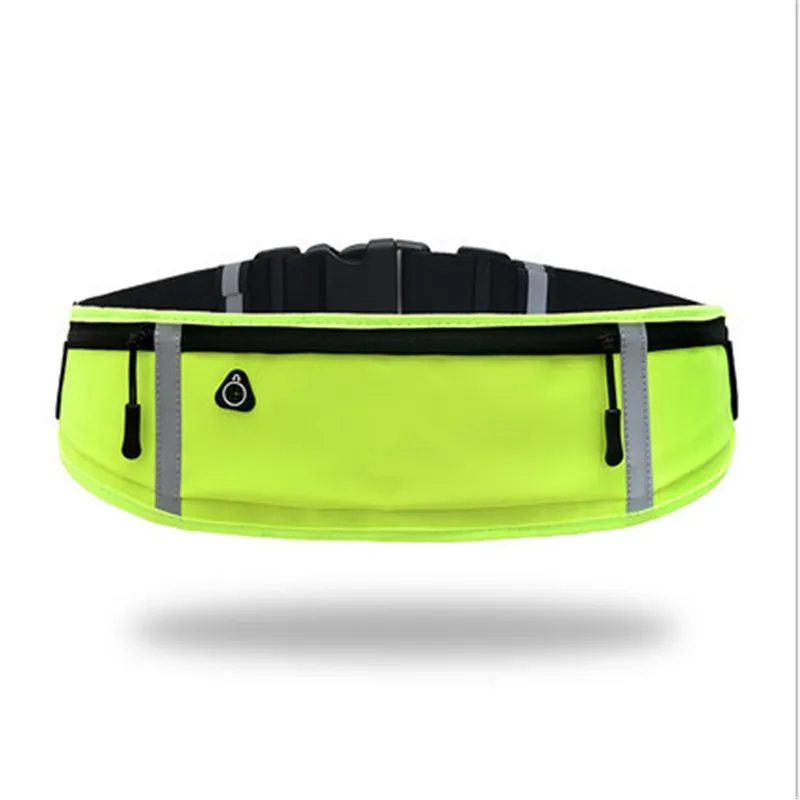 Поясная Сумка унисекс женский спортивный пояс поясная сумка для мужчин Спорт Бег Велосипедный спорт сумка для телефона водонепроницаемый держатель для женщин сумка для бега - Цвет: Зеленый цвет