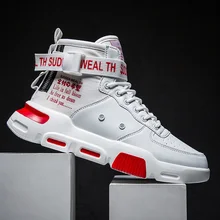 GNOME/высококачественные кожаные кроссовки для мужчин с пряжкой; дизайнерская мужская обувь с буквенным принтом; мужские кроссовки; Вулканизированная обувь