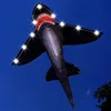 Large Shark LED Kite Animal Fish Kites Flying for Adults Children Outdoor Toys Beach Park Playing With Handle And Line 2