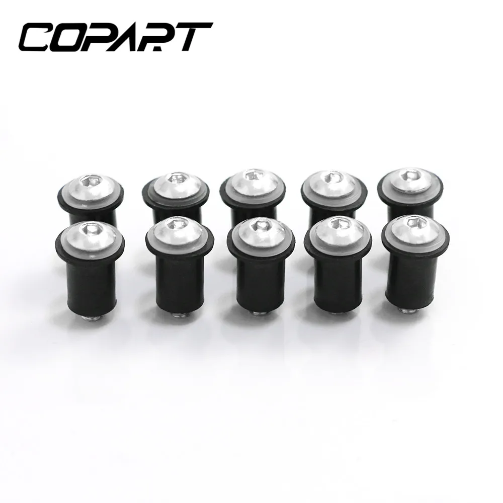 Болты для лобового стекла мотоцикла 10 шт./компл. M5X15mm обтекатель винтовая гайка