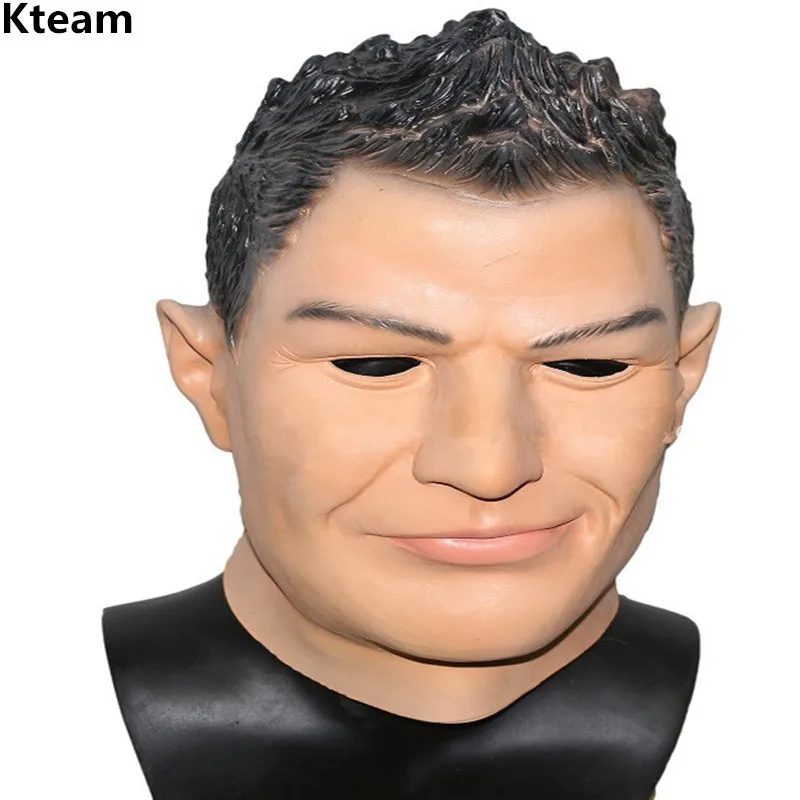 

Halloween figure dance party masquerade mask realistic C Ronaldo masks for Female and Male Party Cosplay Football Star Face Mask