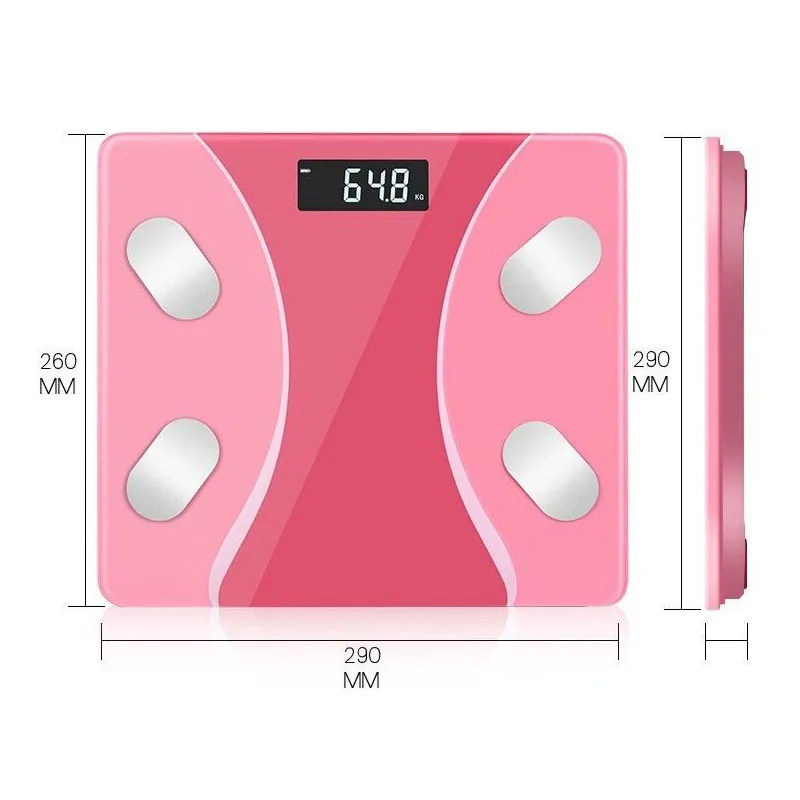 Bluetooth Body Fat называется домашняя электронная Шкала Веса, мониторинг человеческого тела, шкала веса жира, интеллектуальная многофункциональная
