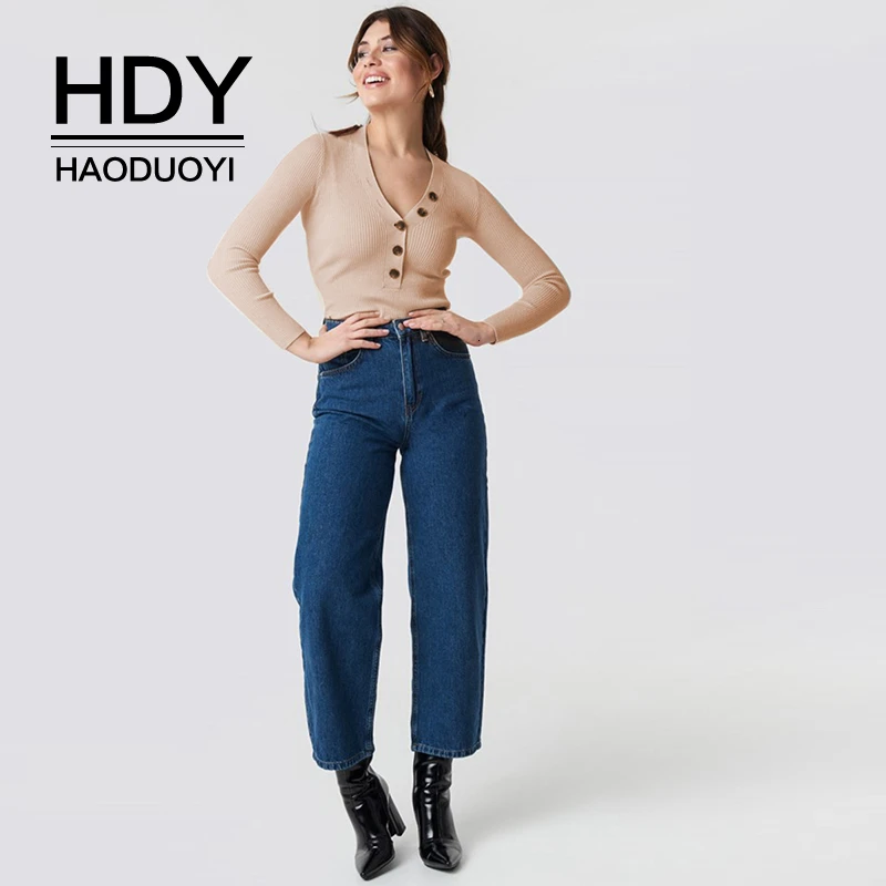 HDY Haoduoyi женская повседневная одежда на каждый день тонкая с длинным рукавом