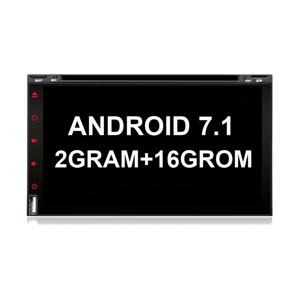 Четырехъядерный 2 Din Android 7,1 Fit NISSAN QASHQAI Tiida автомобильный аудио стерео радио gps tv 3g WiFi BT dvd automotivo Универсальный DDR3 2GB - Цвет: 7.1 16G
