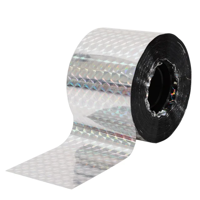 Madár Ijesztő Szalag Holografikus Visszataszító Dupla Oldalú Fényvisszaverő Madárijesztő Flash Elrettentő - Image 2