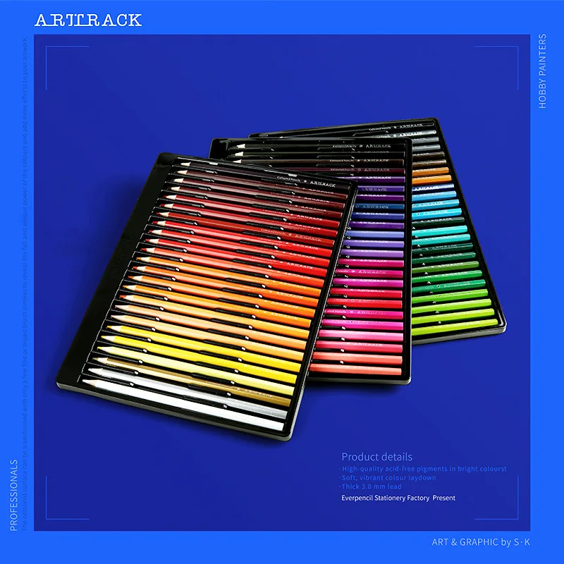 ARTTRACK 72/120/160 Colors Colores Profesionales Color Pencil Oil Drawing  Pencil Set Crayon De Couleur Artist School Supplies