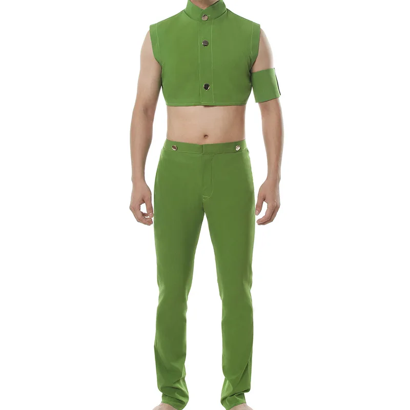 Cosdaddy The Seven Deadly Sins Meliodas Cosplay Costume Green Suit Dragon's Sin of Wrath Men Halloween Anime | Тематическая