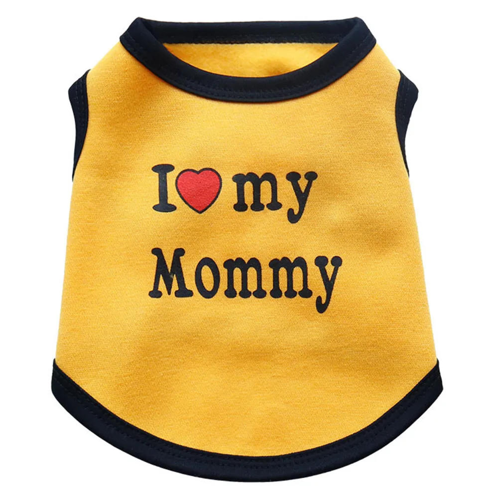 

Wholesale Autumn Winter Dog Cat Vest Fleece Cloth Dog Sweatshirt Cute Dog Letters Print Pet Clothes for Small Puppy Dog