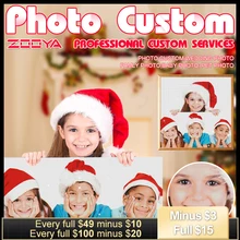 ZOOYA DIY Фото Рождество на заказ квадратная круглая Алмазная картина Алмазная вышивка крестиком 5D украшение дома AJ638d1