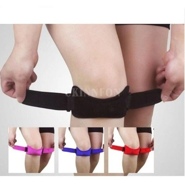 100Pcs/Lot High Quality Adjustable Patella Knee Tendon Strap Protector Guard Support Pad Belted Sports Knee Brace