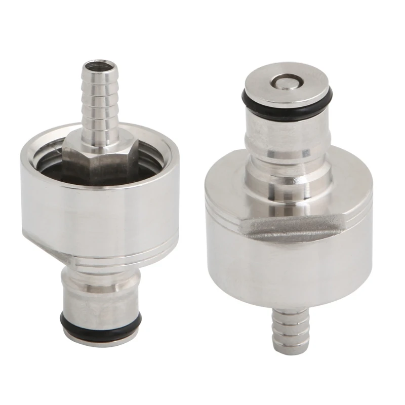 Stainless Steel Carbonation Counter Pressure Bottle Filling with 5/16" Barb CO2 Coupling Carbonate Beer