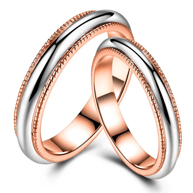 Вечность любовь Великолепная 18K Настоящее твердое золото + платина PT950 Свадебное