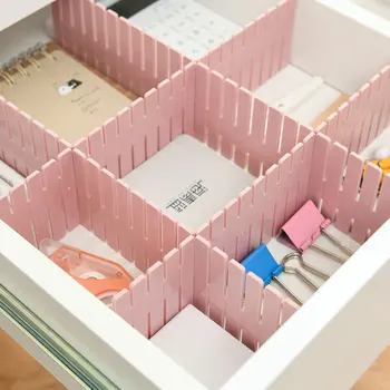 

Household Drawer Divider Free Combination Classification Divider Underwear Socks Storage Dividing Finishing Board Storage Grid