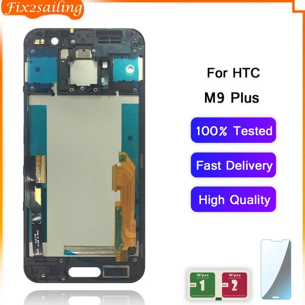 FIX2SAILING для htc ONE M9 Plus ЖК-дисплей сенсорный экран дигитайзер сенсор в сборе с рамкой для htc M9+ M9pw 5,2 дюймов