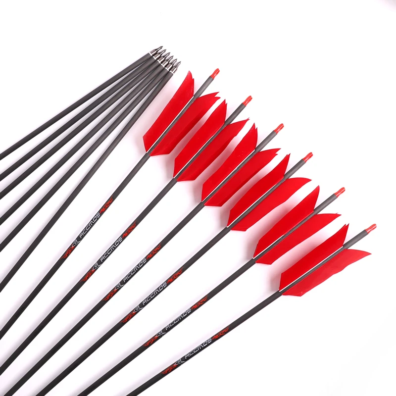 6 12pcs 33inch Pure Carbon Arrow Id 6 2mm Spine250 800 With 4inch Turkey Feather Archery For Traditional Bow Shooting Hunting Bow Arrow Aliexpress
