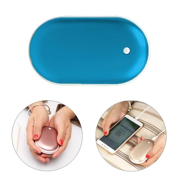 

5200mAh 5V Cute USB Rechargeable LED Electric Hand Warmer Heater Travel Handy Long-Life Mini Pocket Warmer Home Warming Product