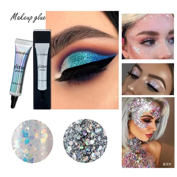 

Waterproof Glitter Primer Beauty Makeup for Eyes Lip Eyeshadow Long Lasting Sticky Shiny Sparkling Shimmer Face Eye Shadow