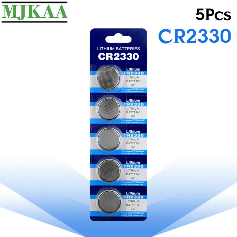 MJKAA 5 шт. CR2330 кнопочные батареи литиевые 3 в CR 2330 BR2330 ECR2330 монетная батарея для часов