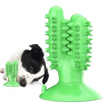 

Dog Tooth Cleaning Suction Cup Molar Stick Dog Toothbrush, Pet Dental Oral Care Natural Rubber Bite Resistant Chew Toys for Dogs