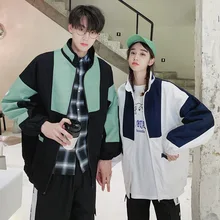 6633 г. Одежда для пар для фотосессии+ маленькое видео осенняя одежда Новое Стильное пальто в Корейском стиле женский костюм смешанных цветов с длинными рукавами