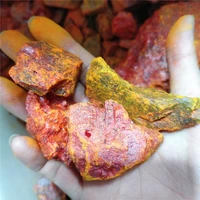 Red Orpiment Natural Yellow Arsenic Rough Raw Specimen Rock Realgar Single Crystal Mineral Healing Valuable Stones Bulk For Sell 2