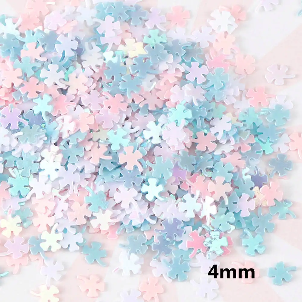 14 г лист снежинка микс лазерные узоры для ногтей с блестками, блестящая ПВХ свободные блестки для ногтей, свадебное украшение ручной работы конфетти - Цвет: Leaf