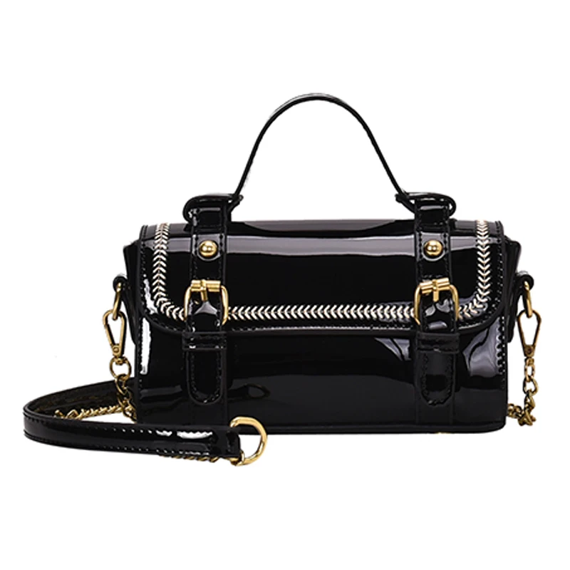 

191222 iVog New Arrival Everyday Ladies Crossbody Messenger Handbag Red PU Fashion Geometric Hand Bags for Women 2019