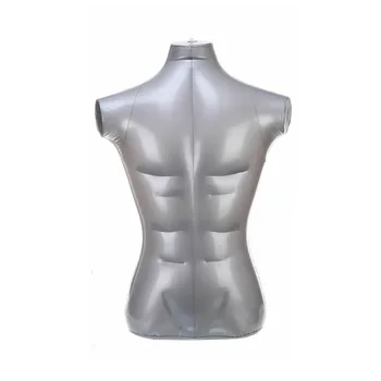 

Male Inflatable Torso Form Mannequin Model PVC Clothes Display Accessories Kit