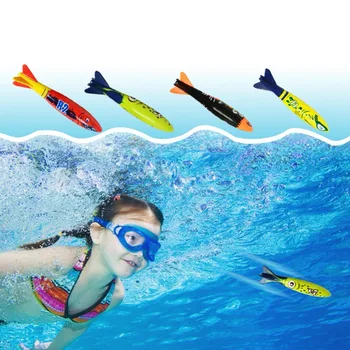 

Imitation Torpedo Rocket Shape Children Underwater Play Dive Sticks Toys Swimming Diving Throwing Toy