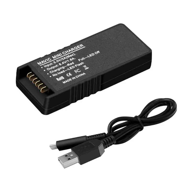Super Sale BIB QC3.0 Quick Charge Adapter Battery Charger USB Charging Adapter With Charging Cable for DJI Mavic Mini Drone Accessories 