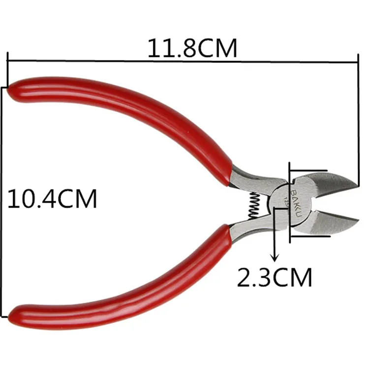 Ba cool BK-021 из нержавеющей стали банды qian Мини Кабельные резаки диагональные режущие плоскогубцы обслуживание промышленного класса диагональные плоскогубцы
