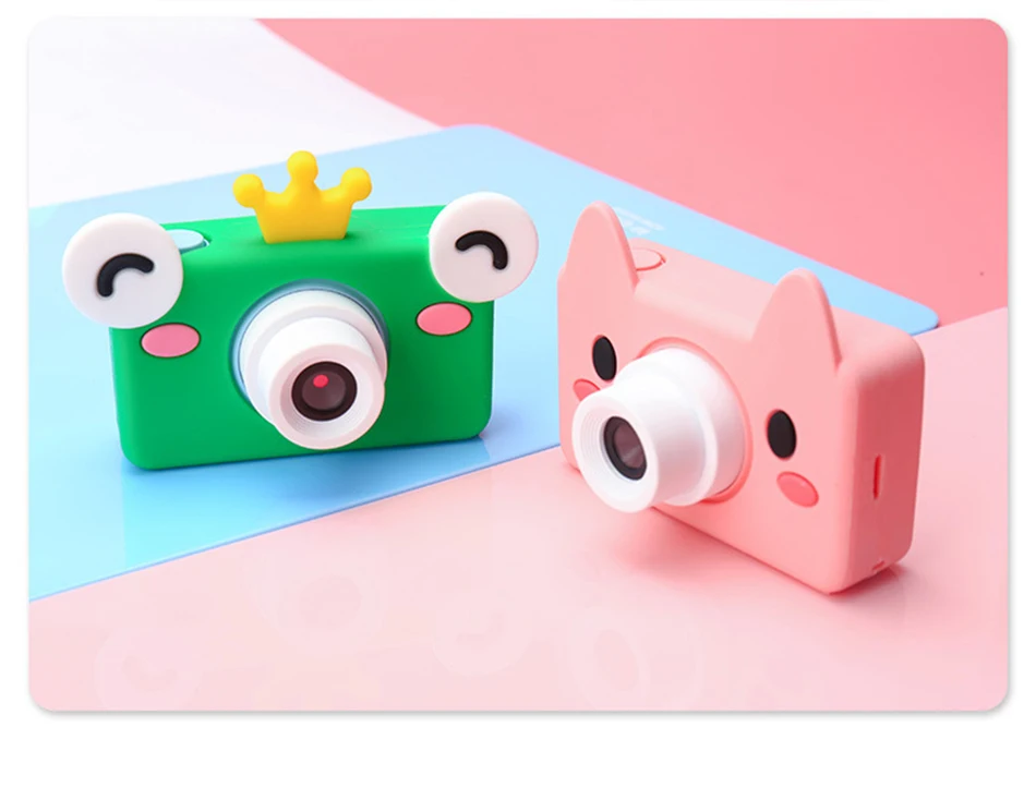 Cartoon HD Mini Kids Camera Baby Educational Toys baby Birthday Gifts 12 Languages 32G 1080P Portable Digital Video Camera