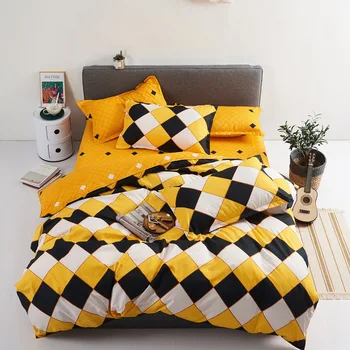 

Sanding Cotton Bedding Sets, Home Textile Twin King Queen Size Bed Set Bedclothes with Bed Sheet Duvet cover set Pillow case