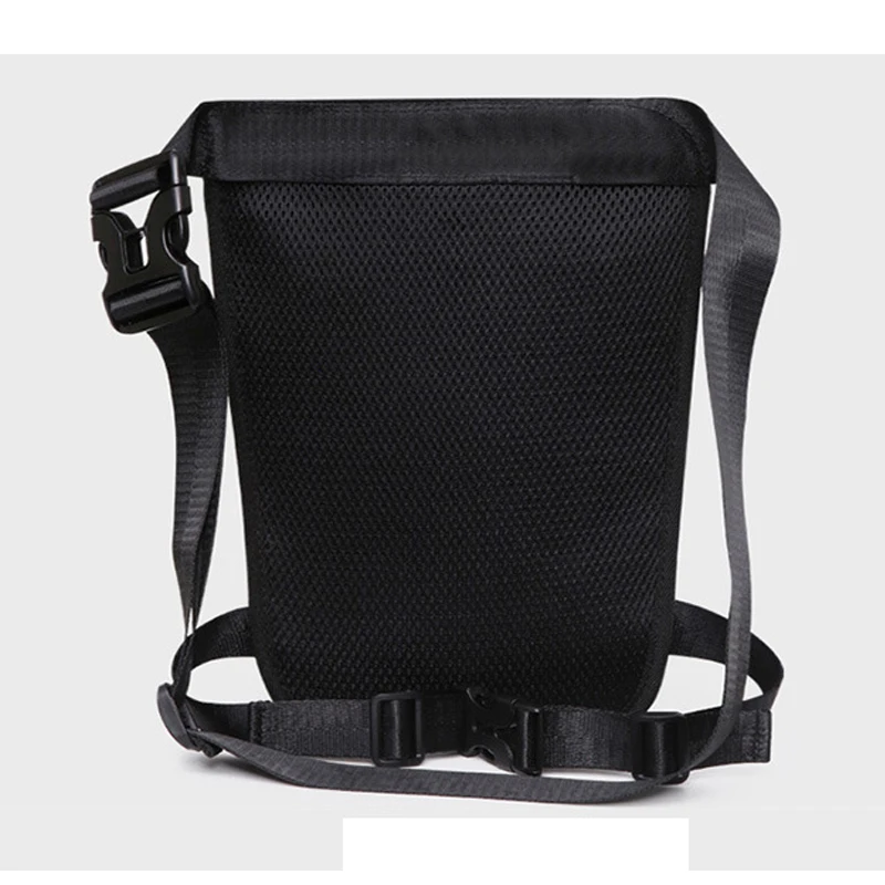 Men Waterproof Nylon LegsBag Thigh Hip Bags Fanny Pack Fashion Motorcycle Riding Waist Travel Crossbody Pack Men's Shoulder Bag